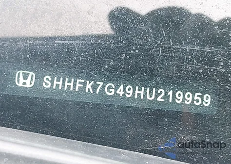 2017 Honda Civic Sport from USA, damaged, VIN SHHFK7G49HU219959